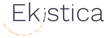Logo with the word "Ekistica" and dots.